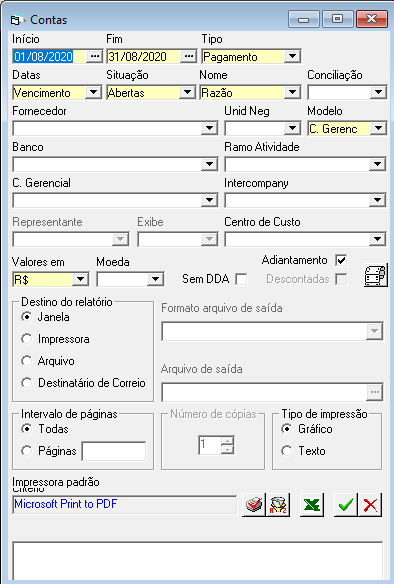 Artigo - Como emitir um relatório que me mostre os adiantamentos